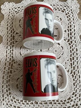 Two ELVIS 'The Original' Image Mugs